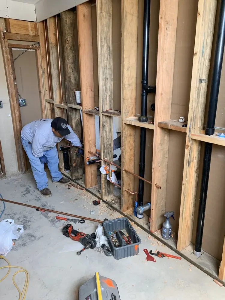 Commercial rough-in plumbing for Trenchless Sewer Repair in Bayou Blue